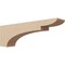 Ekena Millwork 4"W x 24"D x 8"H Thin Yorktown Rough Cedar Woodgrain TimberThane Corbel, Primed Tan CORUR04X24X08YORRCPR - alternate 1